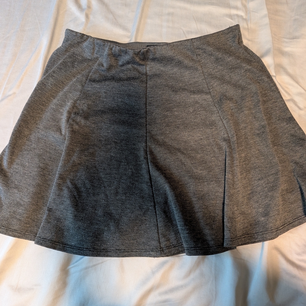 Revamped Charcoal Skater Skirt